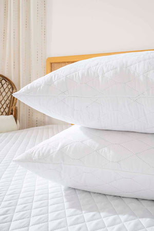 Elisa Waterproof Quilted 2-Piece Pillow Protector Set