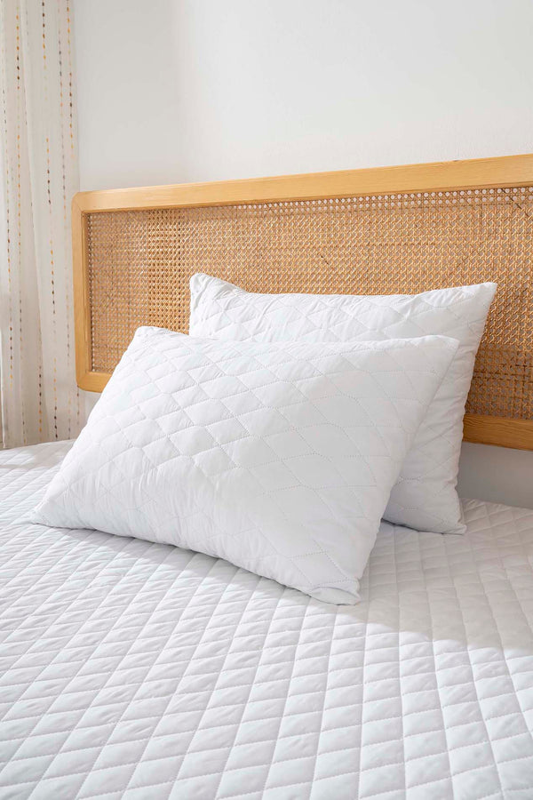 Elisa Waterproof Quilted 2-Piece Pillow Protector Set