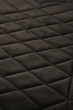 Black Quilted Padded Luxury Prayer Mat 65 × 115 cm