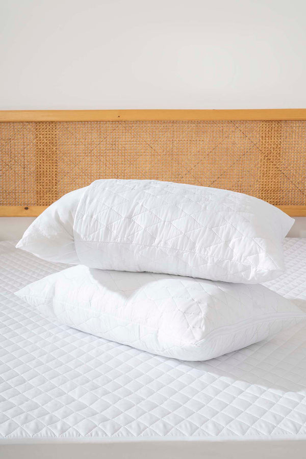 Elisa Waterproof Quilted 2-Piece Pillow Protector Set