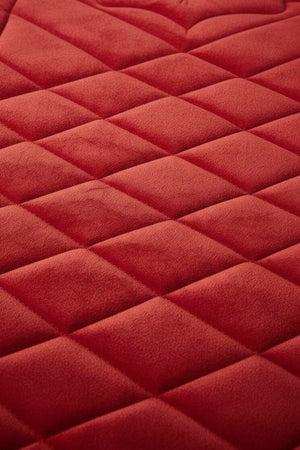 Red Quilted Padded Luxury Prayer Mat 65 × 115 cm