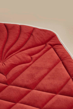 Red Quilted Padded Luxury Prayer Mat 65 × 115 cm