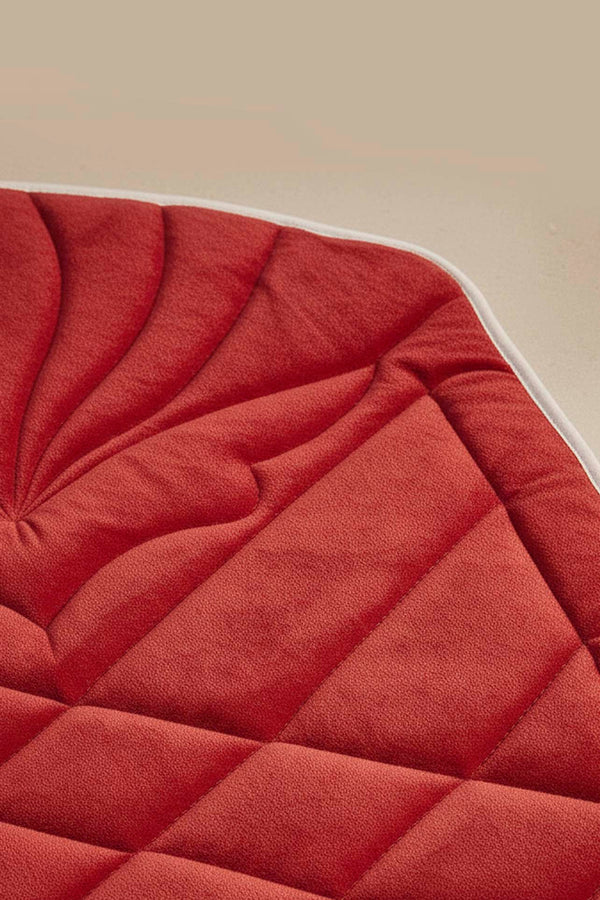 Red Quilted Padded Luxury Prayer Mat 65 × 115 cm