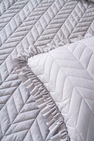 Miranda Ruffled Double Bedspread Set 3-Piece Sleep & Dowry Set