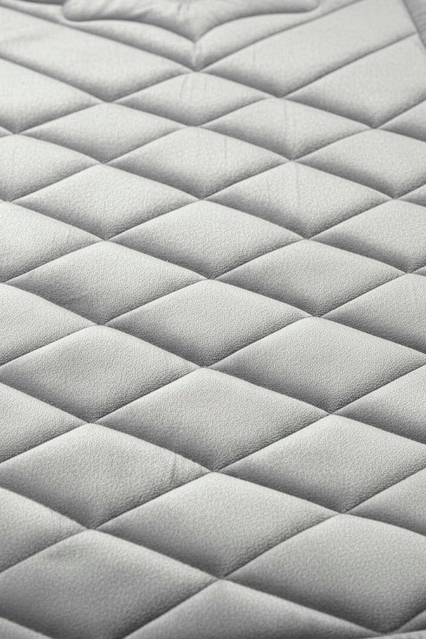 Gray Quilted Padded Luxury Prayer Mat – 65 x 115 cm