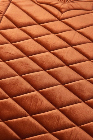 Tile Red Quilted Padded Luxury Prayer Mat 65 × 115 cm