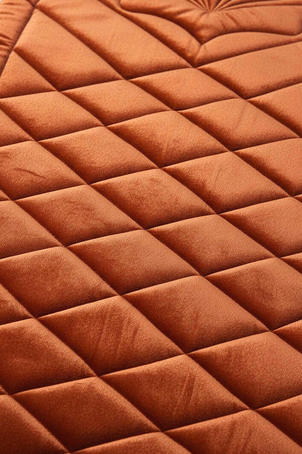 Tile Red Quilted Padded Luxury Prayer Mat 65 × 115 cm