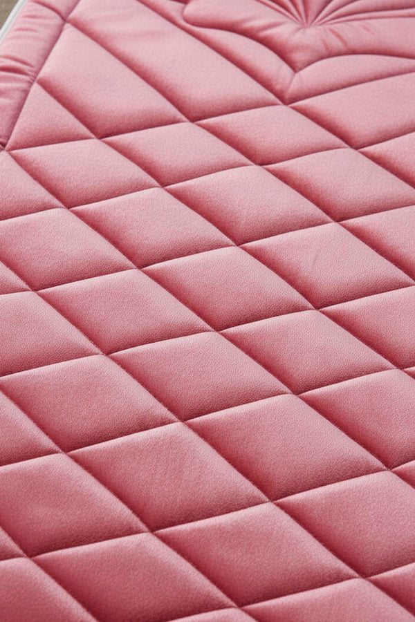 Dark Pink Quilted Padded Luxury Prayer Mat 65 × 115 cm