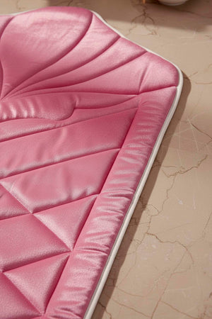 Dark Pink Quilted Padded Luxury Prayer Mat 65 × 115 cm