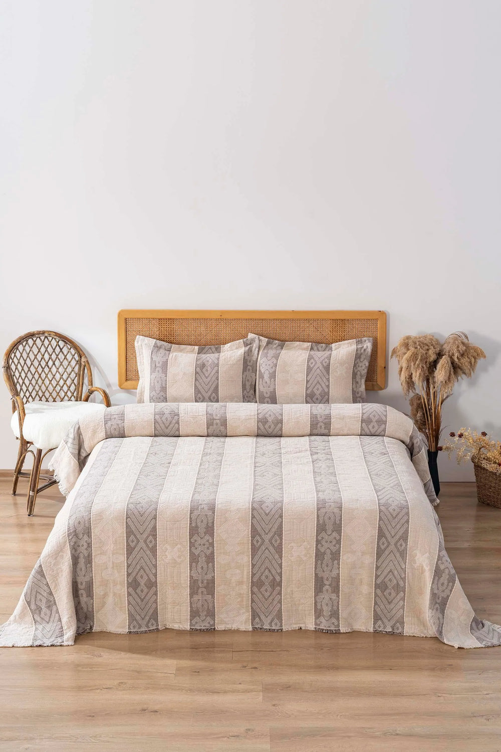 Serena Cappuccino Double Bedding Set 3 Pieces Sleep & Dowry Set