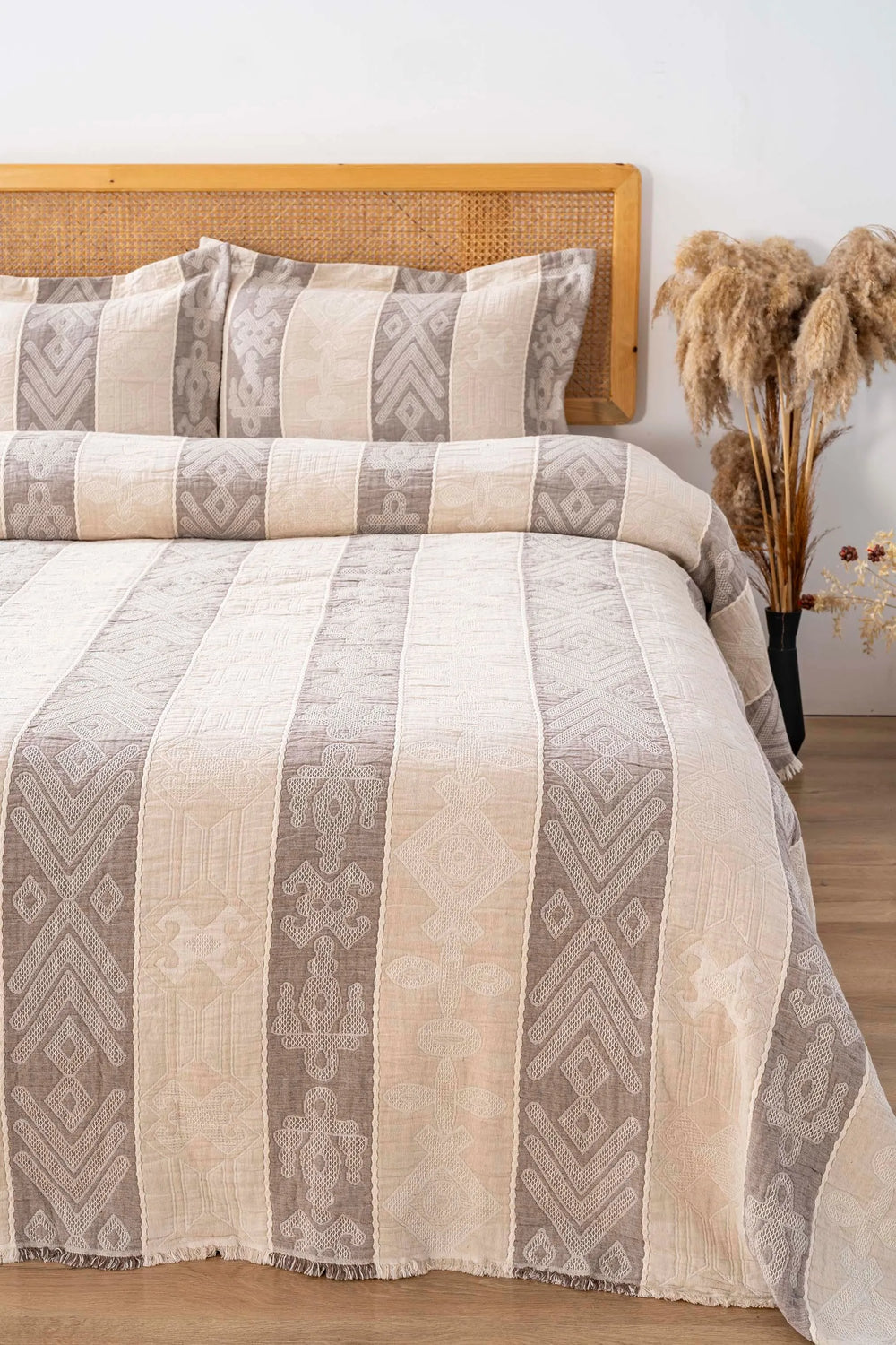 Serena Cappuccino Double Bedding Set 3 Pieces Sleep & Dowry Set