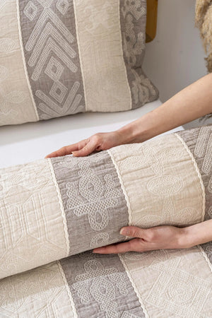 Serena Cappuccino Double Bedding Set 3 Pieces Sleep & Dowry Set