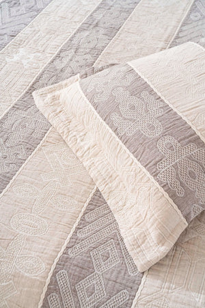 Serena Cappuccino Double Bedding Set 3 Pieces Sleep & Dowry Set