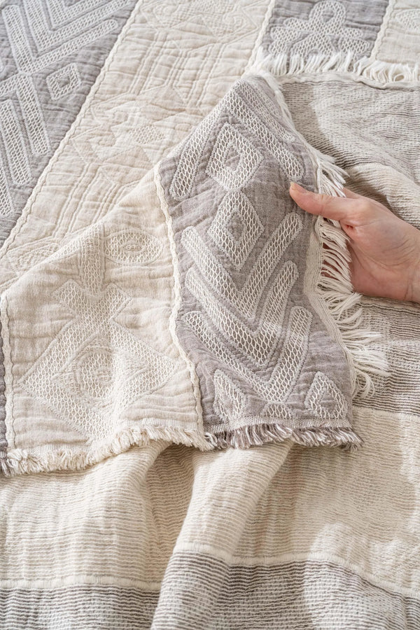 Serena Cappuccino Double Bedding Set 3 Pieces Sleep & Dowry Set