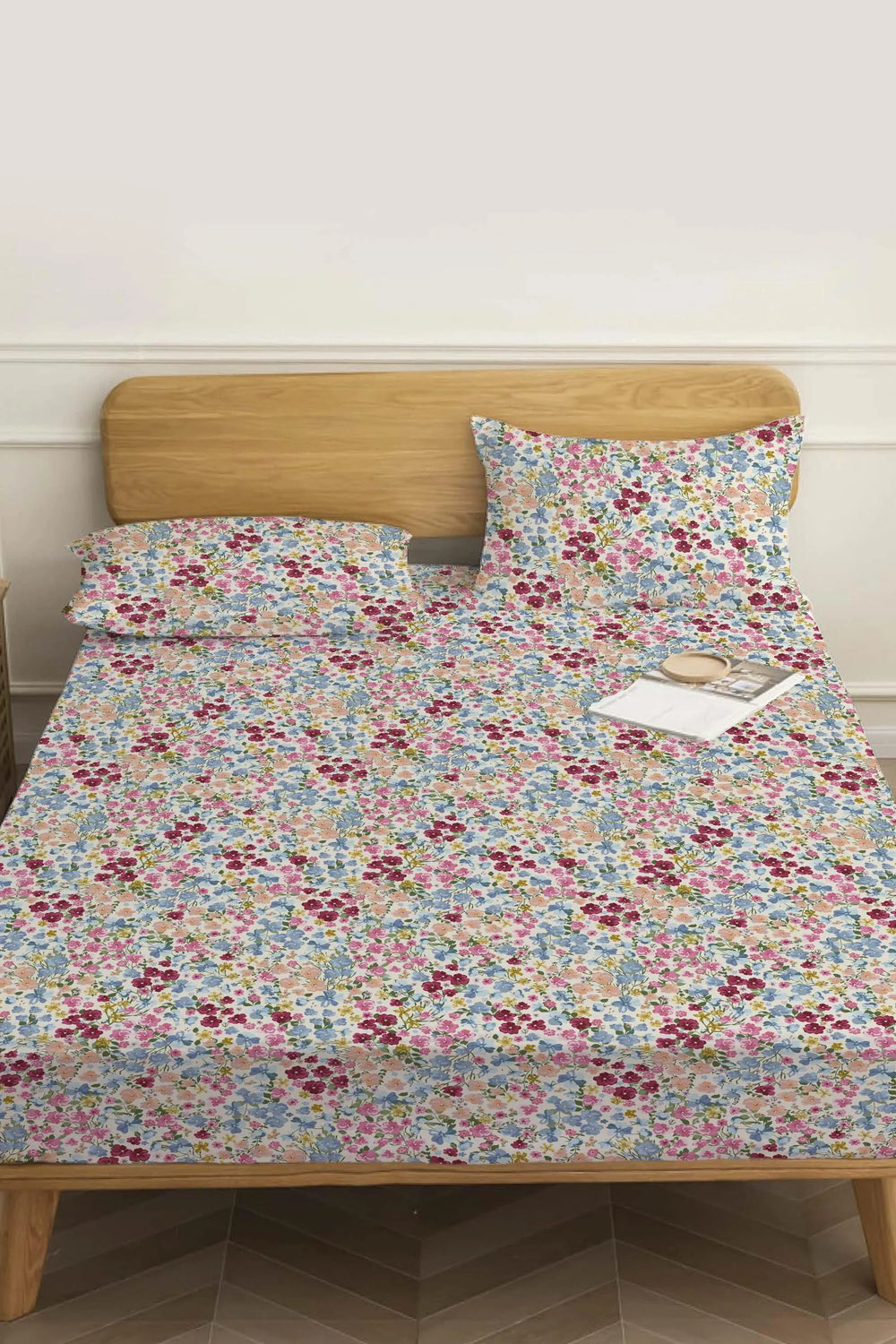 Sevda Flower Double Bed Sheet Cotton