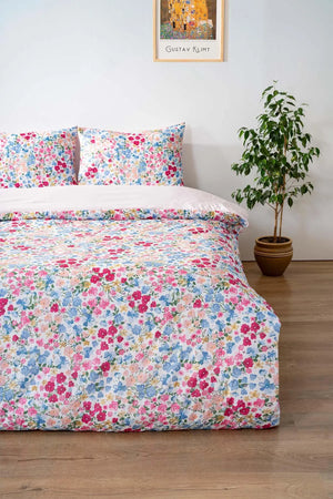 Sevda Flower Single Duvet Cover Set – Cotton