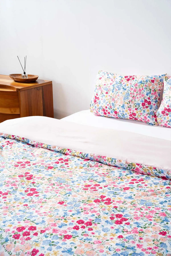 Sevda Flower Single Duvet Cover Set – Cotton