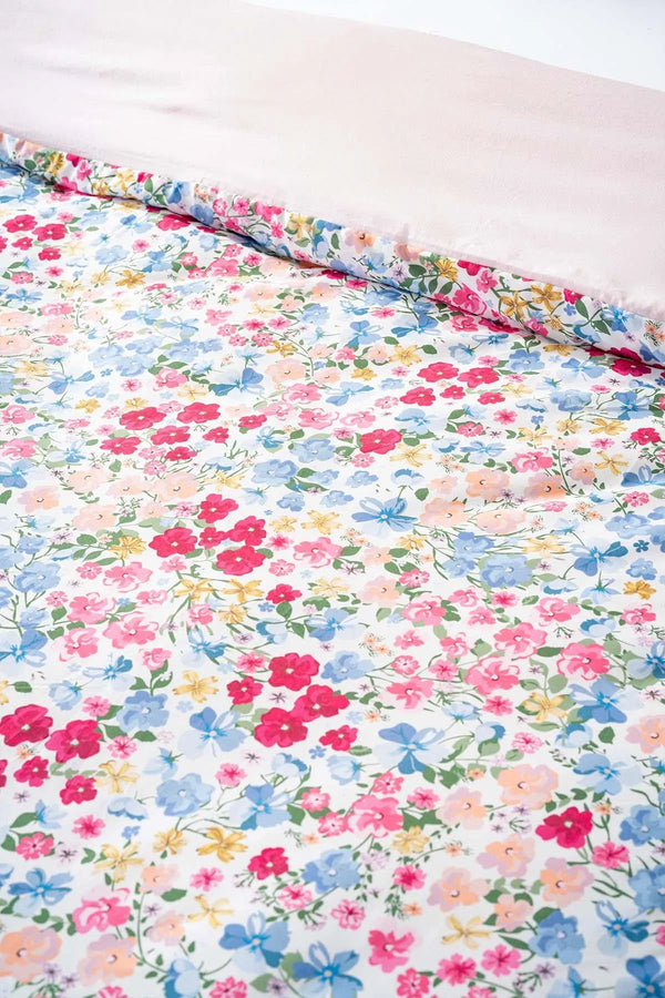 Sevda Flower Single Duvet Cover Set – Cotton