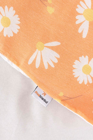 Orange Daisy Double Bedding Set Cotton