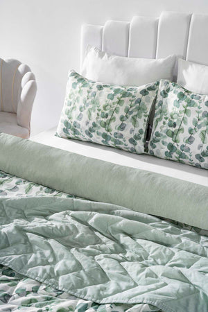 Eucalyptus Double Bedding Set with Duvet Cover - 7 Piece Bridal Set