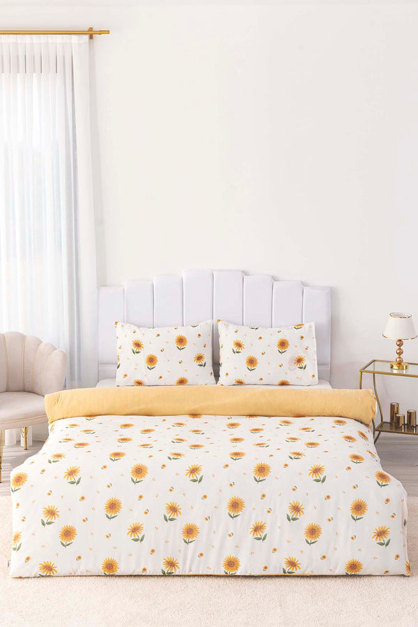 Sunflower Single Bed Duvet Set Cotton