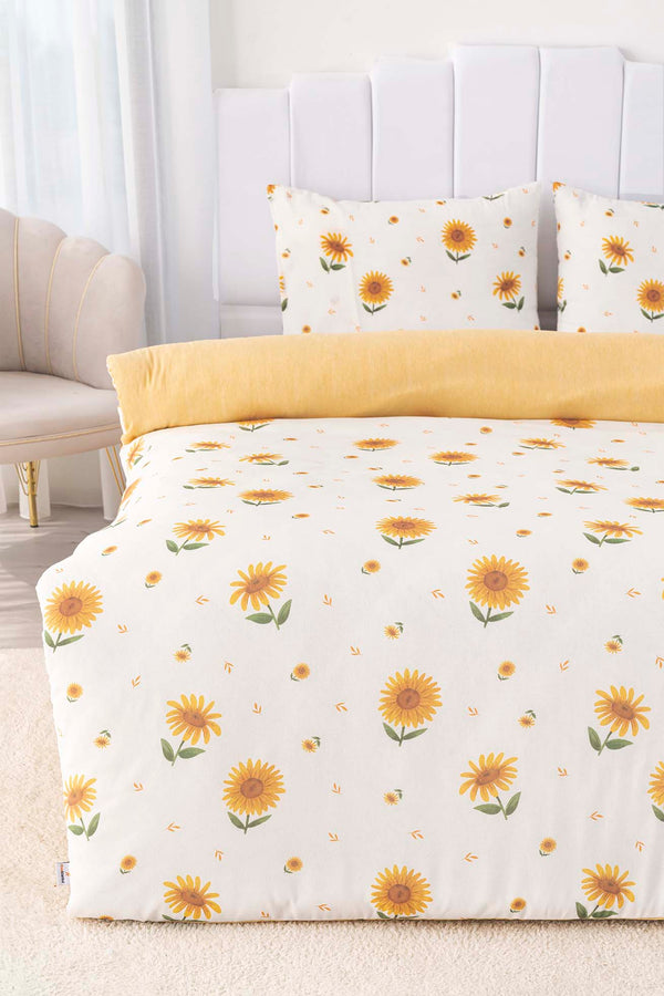 Sunflower Single Bed Duvet Set Cotton