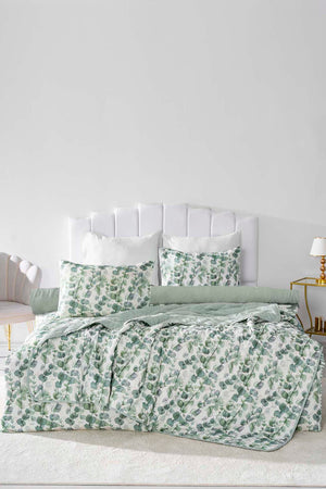 Eucalyptus Double Bedding Set with Duvet Cover - 7 Piece Bridal Set