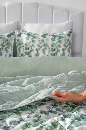 Eucalyptus Double Bedding Set with Duvet Cover - 7 Piece Bridal Set