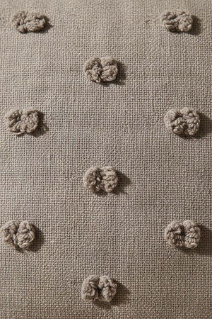 Stone-Colored Polka Dot Punch Decorative Cushion Cover