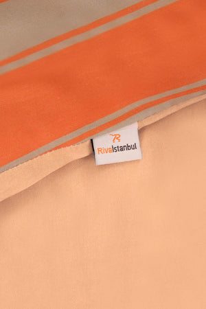 Elora Orange Single Cotton Duvet Cover Set