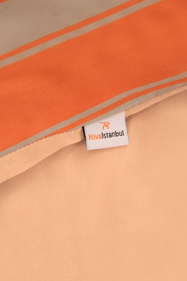 Elora Orange Single Cotton Duvet Cover Set