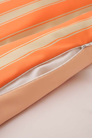 Elora Orange Single Cotton Duvet Cover Set