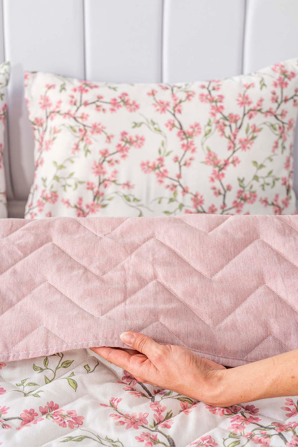 Sakura Cotton Double Quilted Pique & Bedspread
