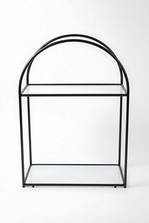 Black 2-Tier Multi-Purpose Organizer Presentation Stand