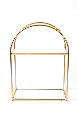 Gold 2-Tier Multi-Purpose Organizer Presentation Stand