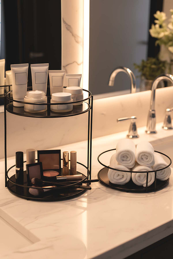 Black Metal Organizer Stand
