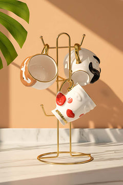 Gold 6-Compartment Cup Hanger