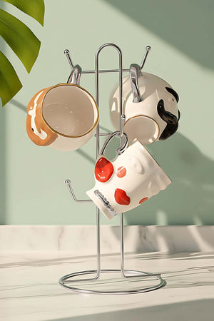 Silver 6 Compartment Cup Hanger