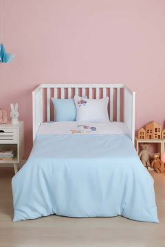 Dolly Mint Punch Embroidered Cotton Baby Bedding Set