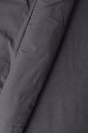 Soft Anthracite 100% Cotton Ranforce Double Duvet Cover Set 4-Piece