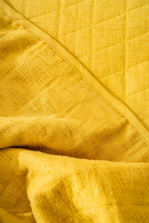 Orella Yellow Double Jacquard Bedspread Set 3 Pieces Sleep Set