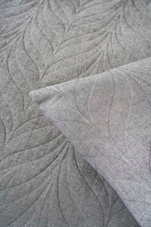 Sandeo Anthracite Double Jacquard Bedspread Set – 3 Piece Sleep Set