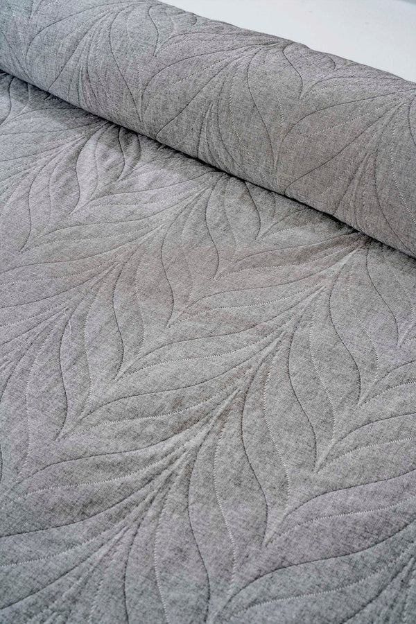 Sandeo Anthracite Double Jacquard Bedspread Set – 3 Piece Sleep Set