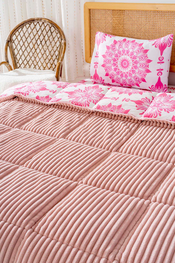 Alaçatı Powder Pink Single Size Tresa Sleep Set