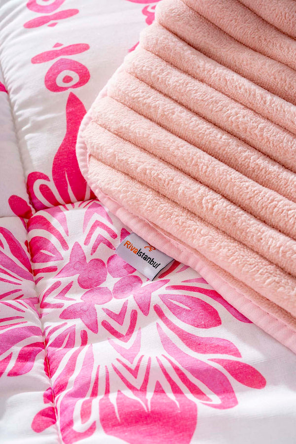 Alaçatı Powder Pink Single Size Tresa Sleep Set