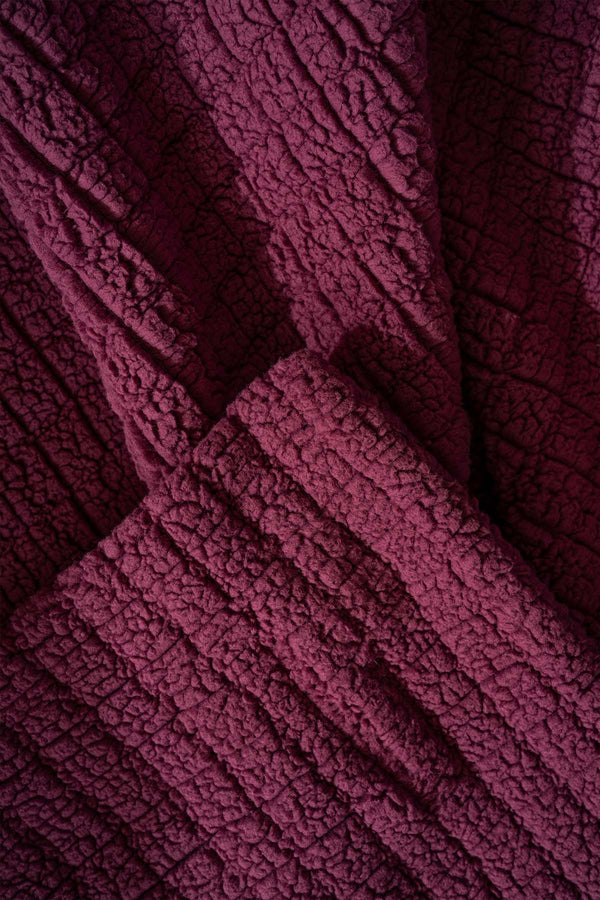 Wellsoft Single Checkered Blanket – Plush TV Blanket 100x170 cm Dusty Rose