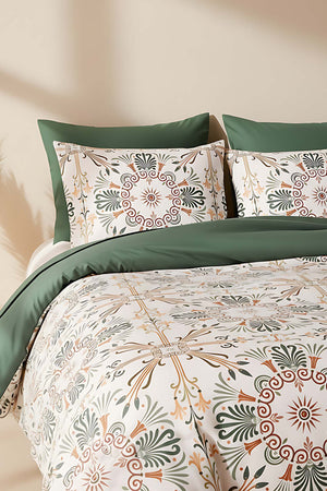 Ethnic Palace Double Natural Silky Duvet Cover Set