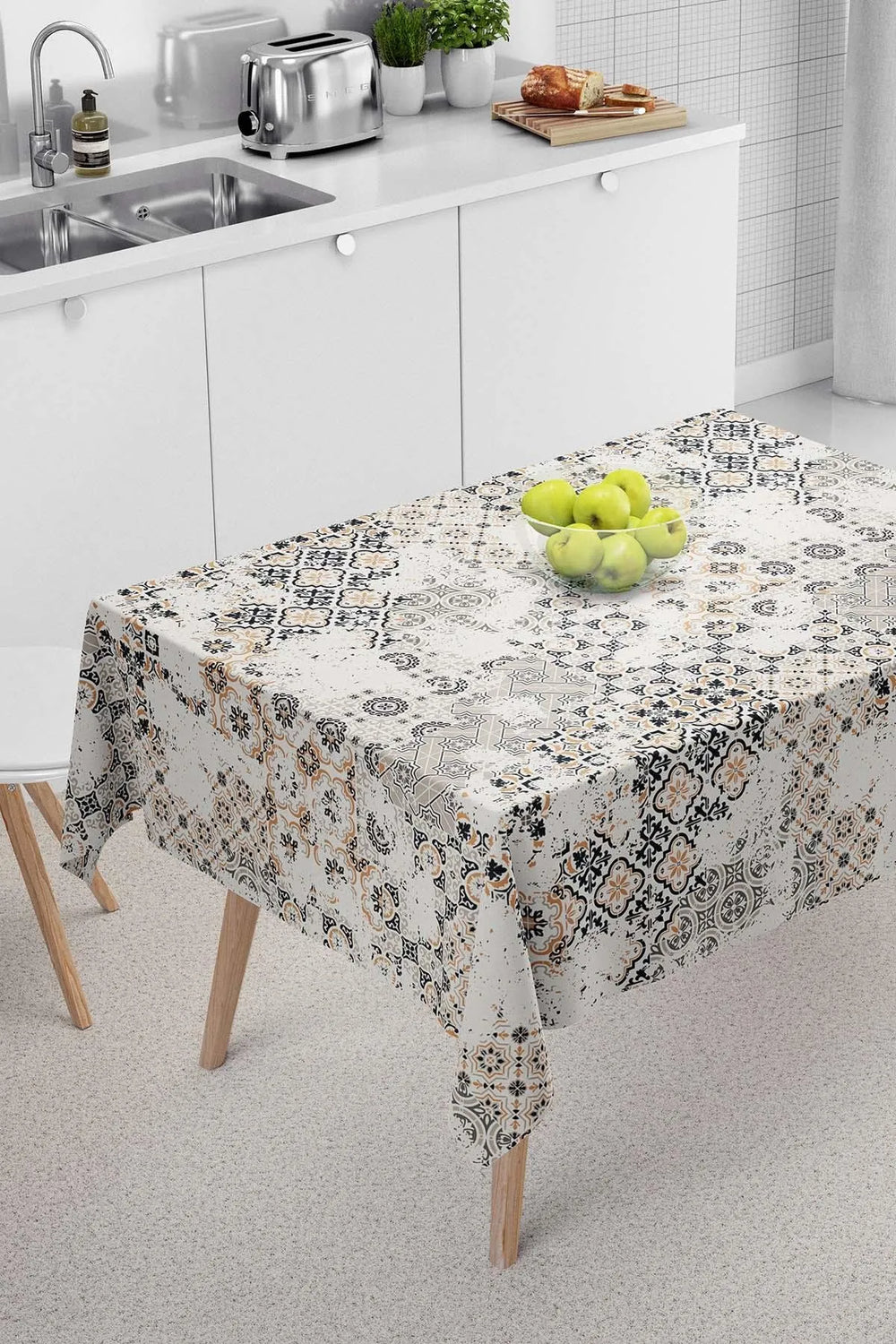 Vintage Ethnic Patterned Tablecloth, Table Cover, Picnic Blanket