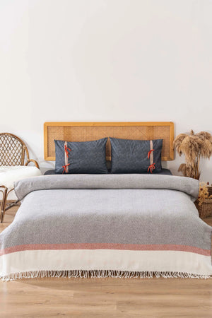 Viva Ribboned Double Blanket Set 4-Piece Sleep & Dowry Set