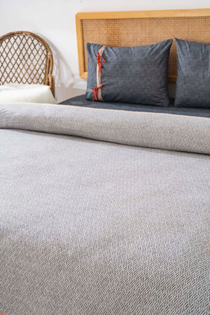 Viva Ribboned Double Blanket Set 4-Piece Sleep & Dowry Set